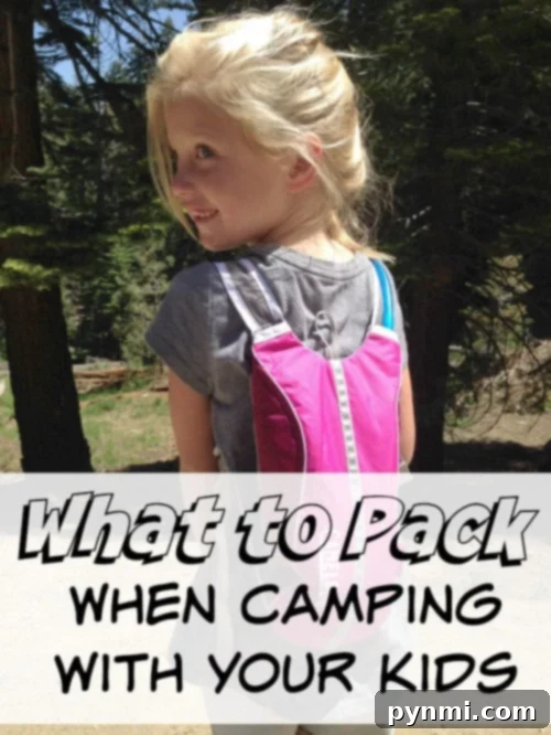 Family enjoying camping with the right gear Family enjoying camping trip with kids