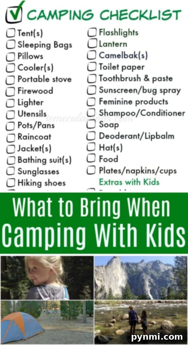 Comprehensive packing list for camping trips Things to Pack for Camping - Detailed checklist