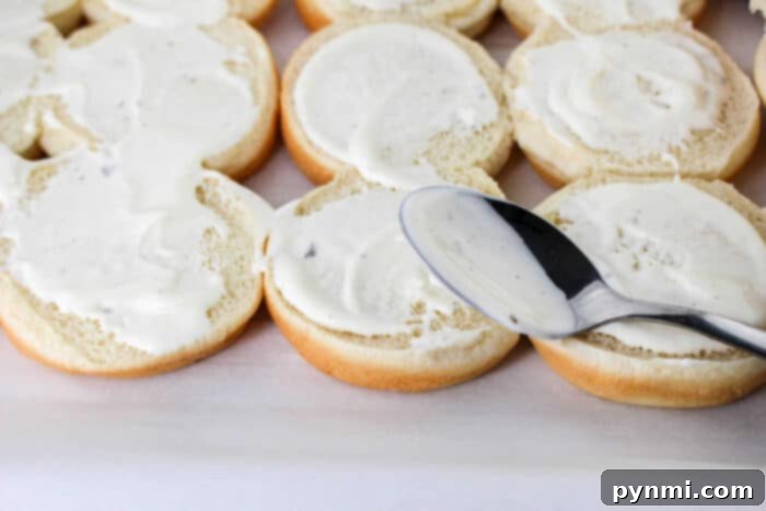 Crack Chicken Sliders - A close-up view of creamy, cheesy chicken sliders, showcasing the rich texture of the 'crack chicken' filling.
