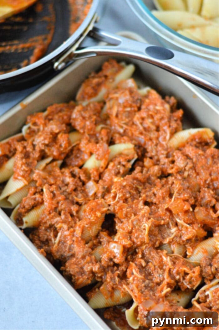 Jumbo Shells with Savory Meat and Creamy Ricotta 6 Best Stuffed Shells with Meat Recipe
