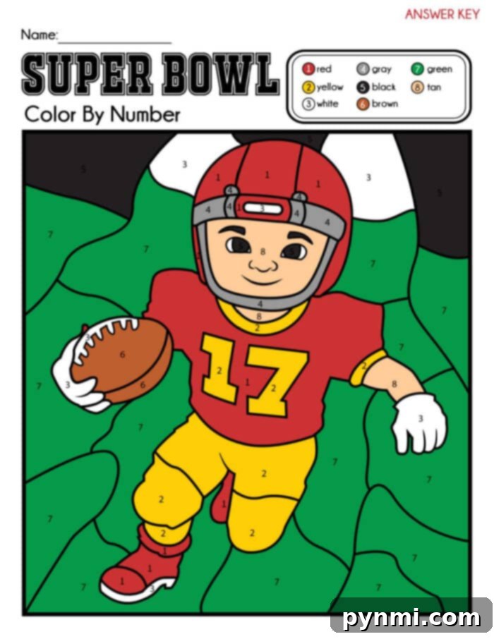 Score Big with Super Bowl Coloring Pages 3 free football coloring pages for Super Bowl