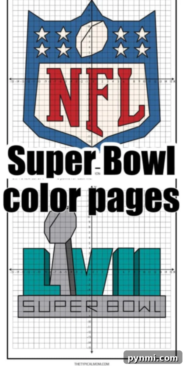 Score Big with Super Bowl Coloring Pages 10 super bowl printables for kids