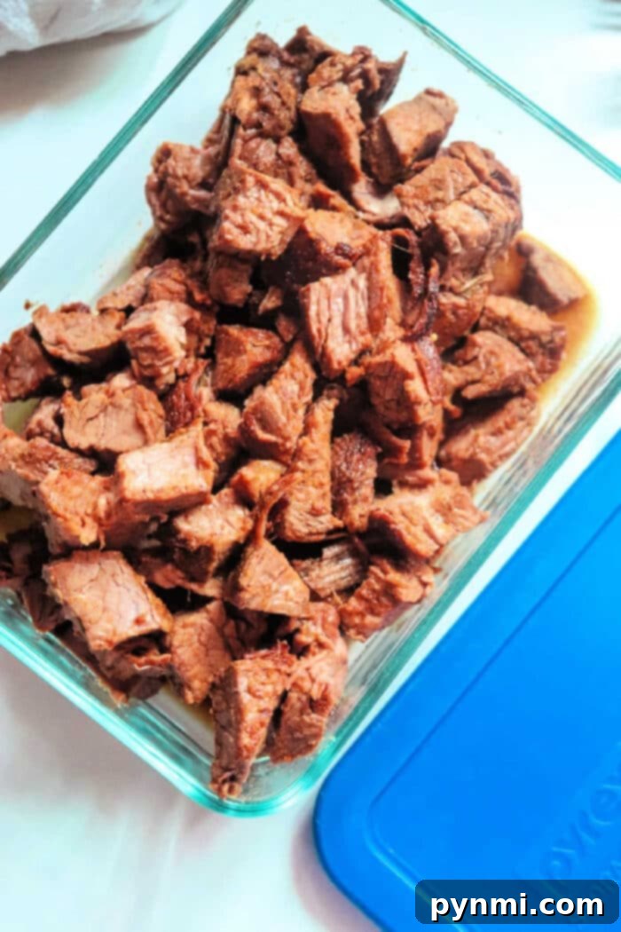 Recipes with Leftover Tri-Tip - A platter of cooked tri-tip with seasoning