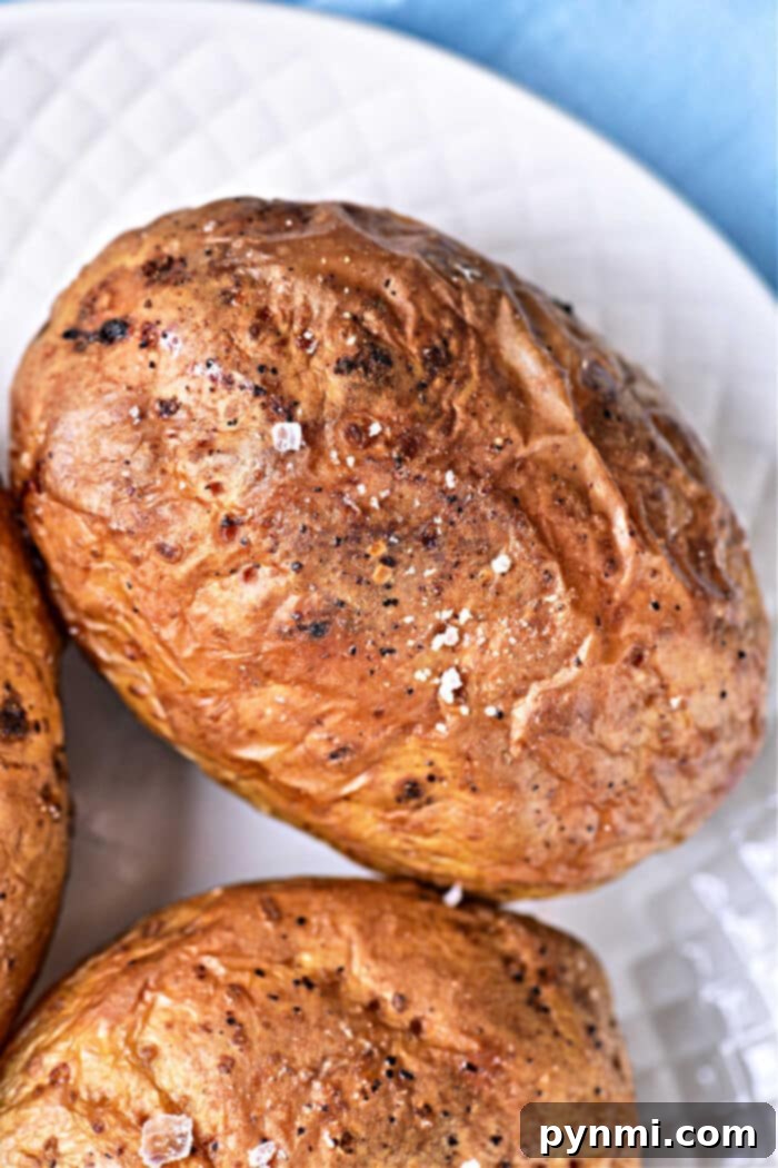 Crisp Perfection: Convection Baked Potatoes 2 bake a potato in convection oven