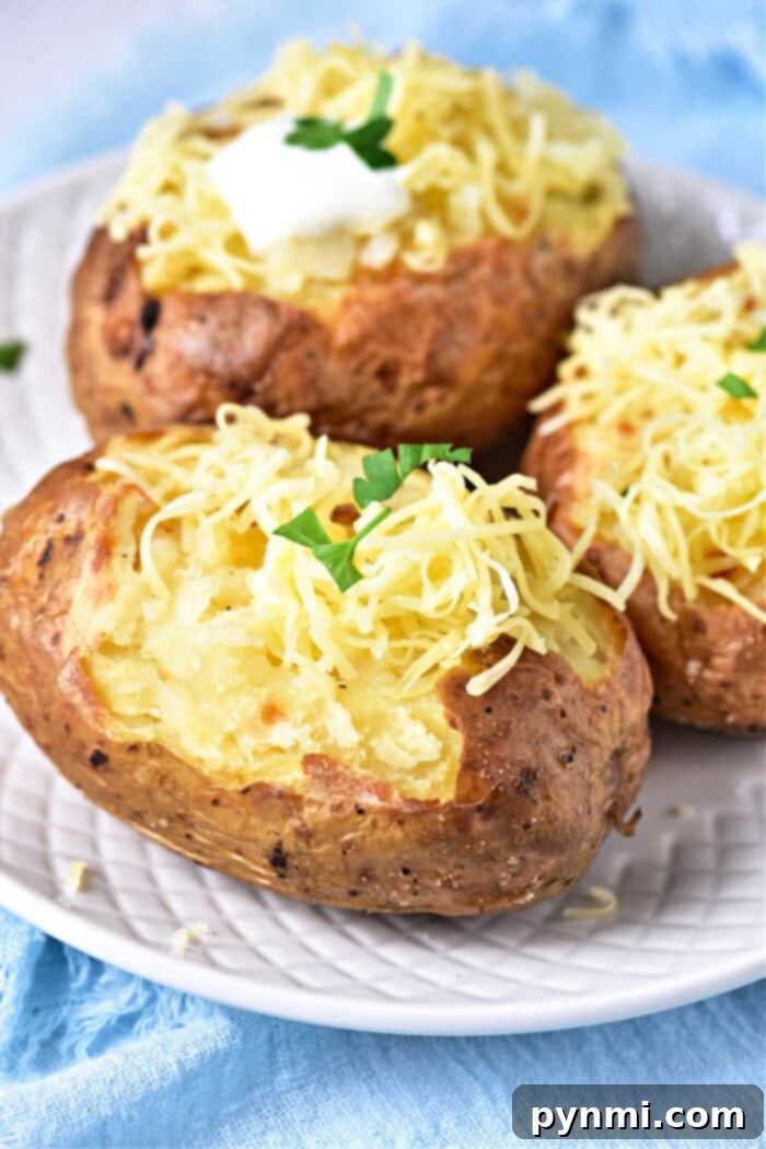 Crisp Perfection: Convection Baked Potatoes 9 baking a potato in a convection oven