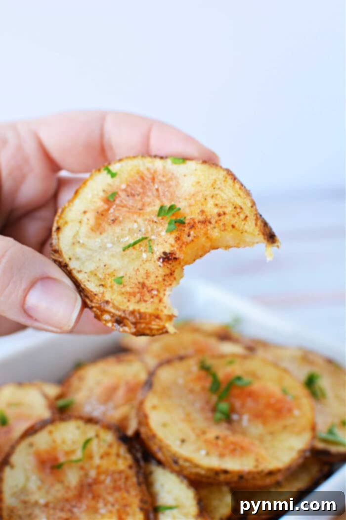 Golden Roasted Potato Slices 2 Sliced Potatoes in Oven with Cheese