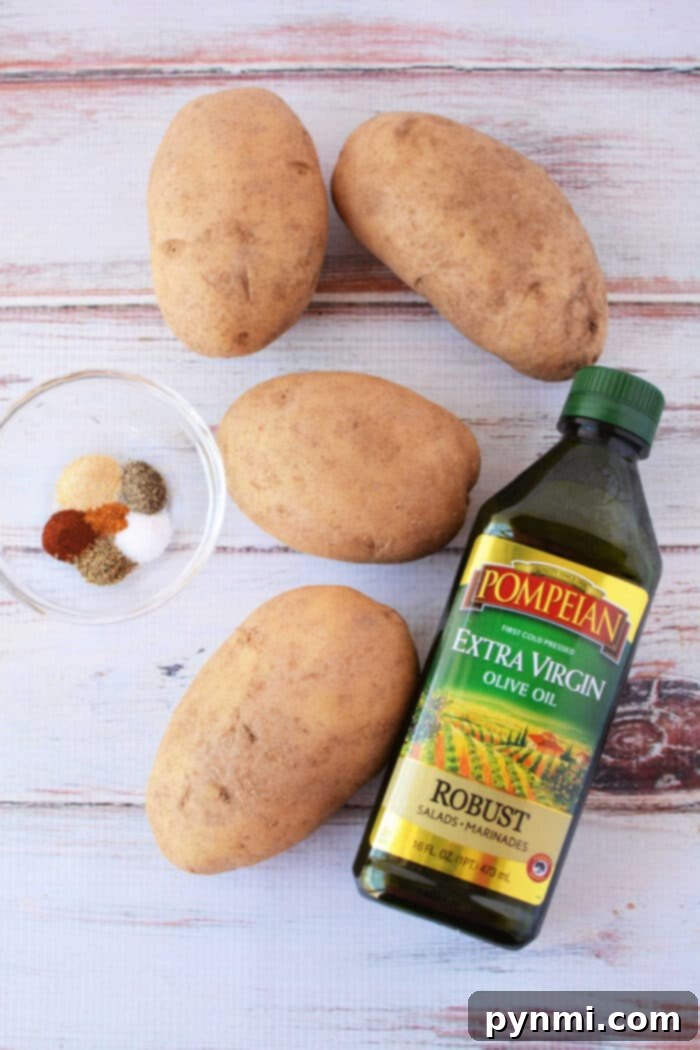 Golden Roasted Potato Slices 3 oven baked potato slices
