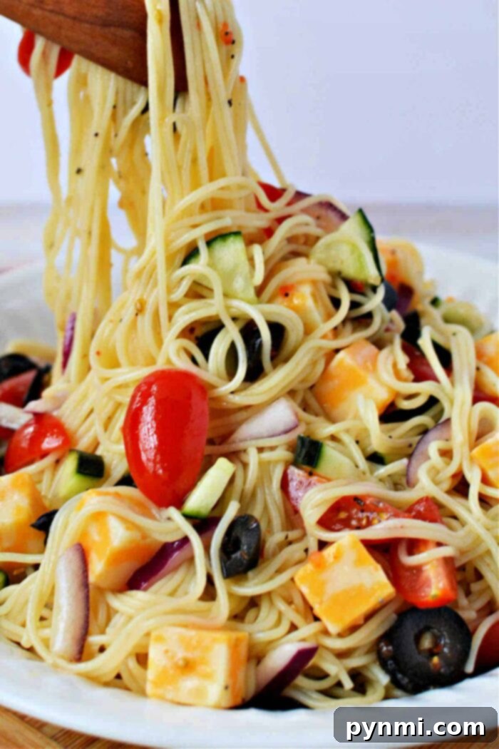 Simply Delicious 4-Ingredient Pasta Salad 5 Angel Hair Pasta Salad