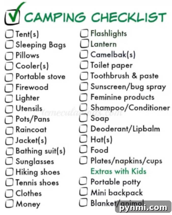 National Parks Unlocked: Your Adventure Tracker 4 national park camping checklist