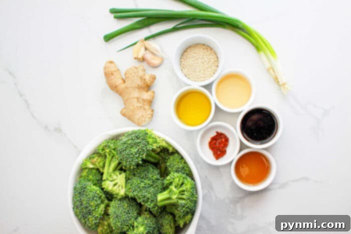 Sautéed Gai Lan 3 Broccoli with Vibrant Asian Seasonings Coating Each Florette