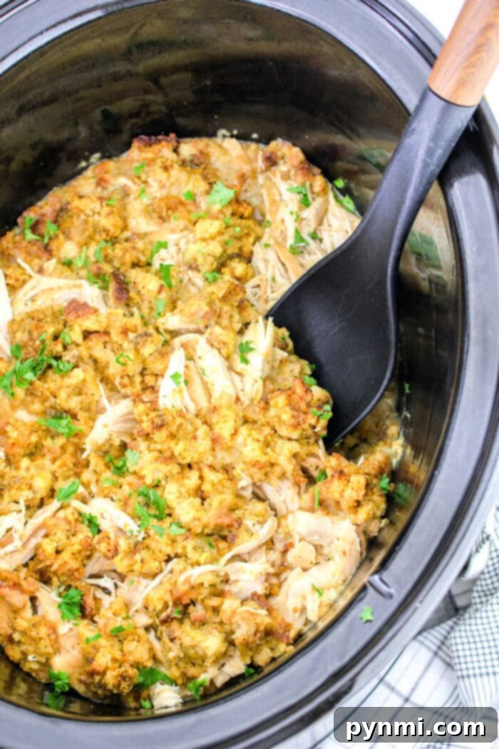 Chicken and Stuffing Crockpot