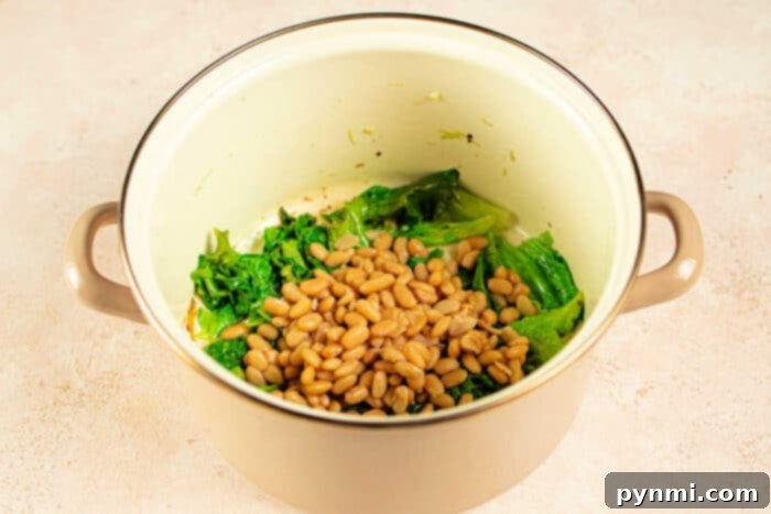 Escarole and Beans Recipe close up