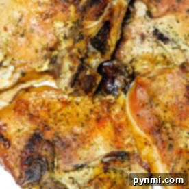 Broiled pork chops seasoned with herbs and spices rest elegantly on a pristine white plate.