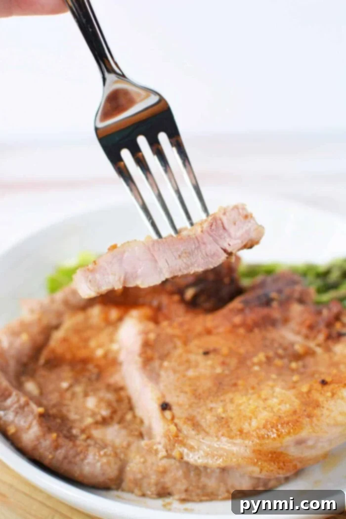 Broil Pork Chops 1 Inch Thick in an oven-safe skillet