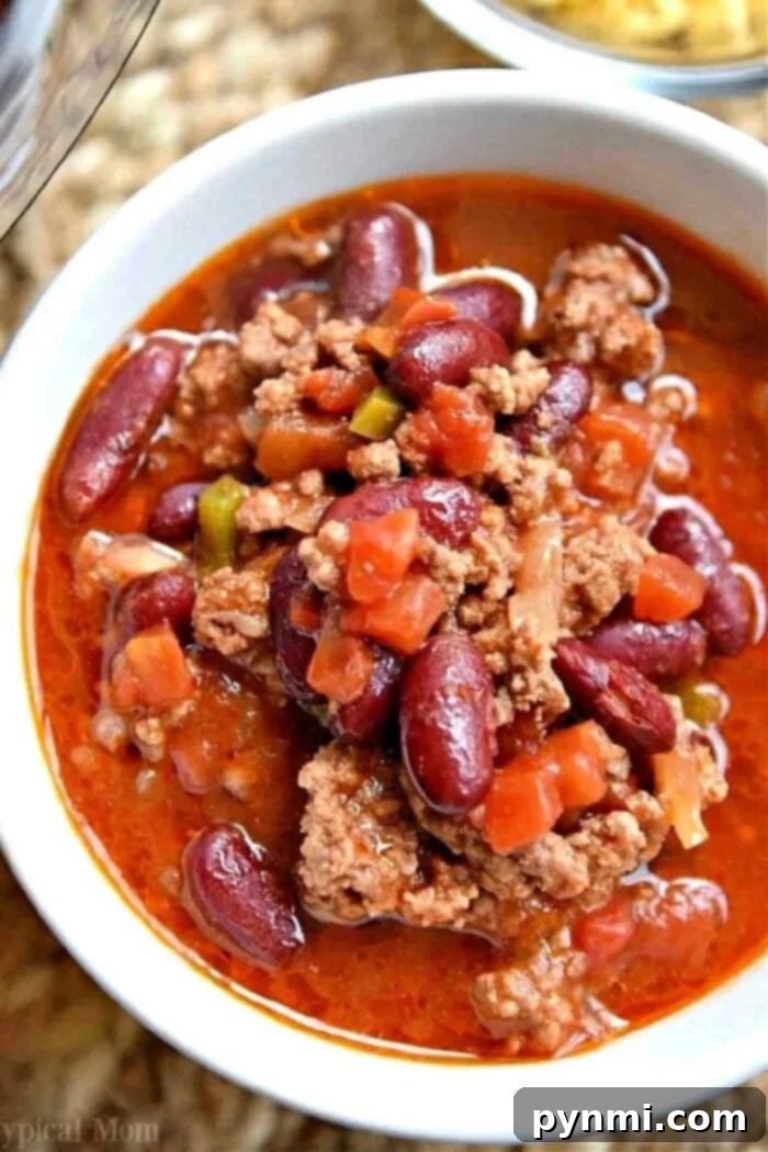 Mastering Dried Bean Chili 2 chili with dry beans, a hearty bowl with meat, beans, and toppings