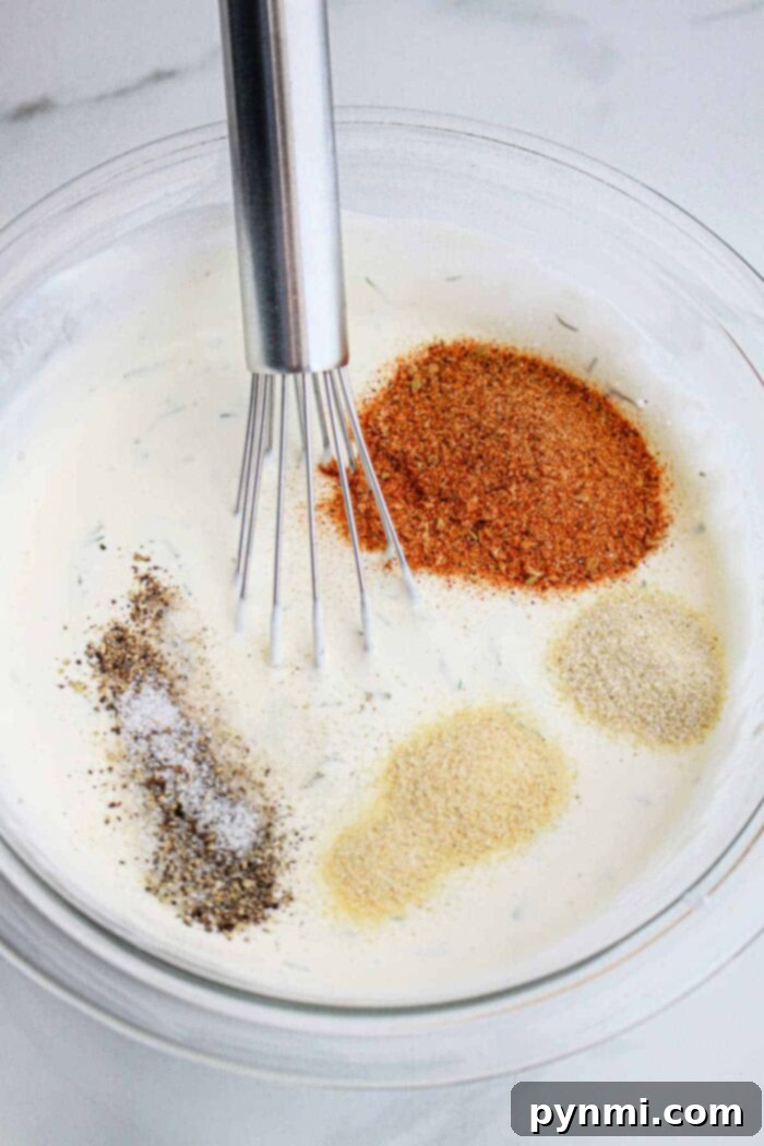 Homemade Popeyes Blackened Ranch Sauce 6 Blackened Ranch ready to serve