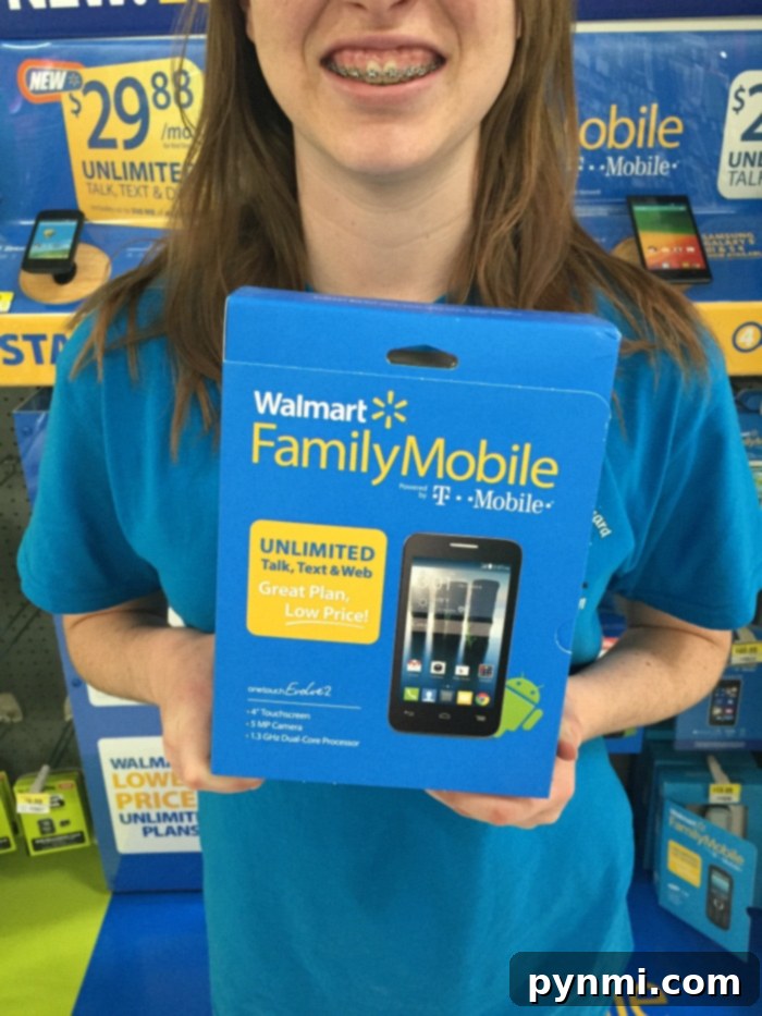 The Walmart Family Mobile logo prominently displayed, emphasizing its position as a trusted and accessible provider.