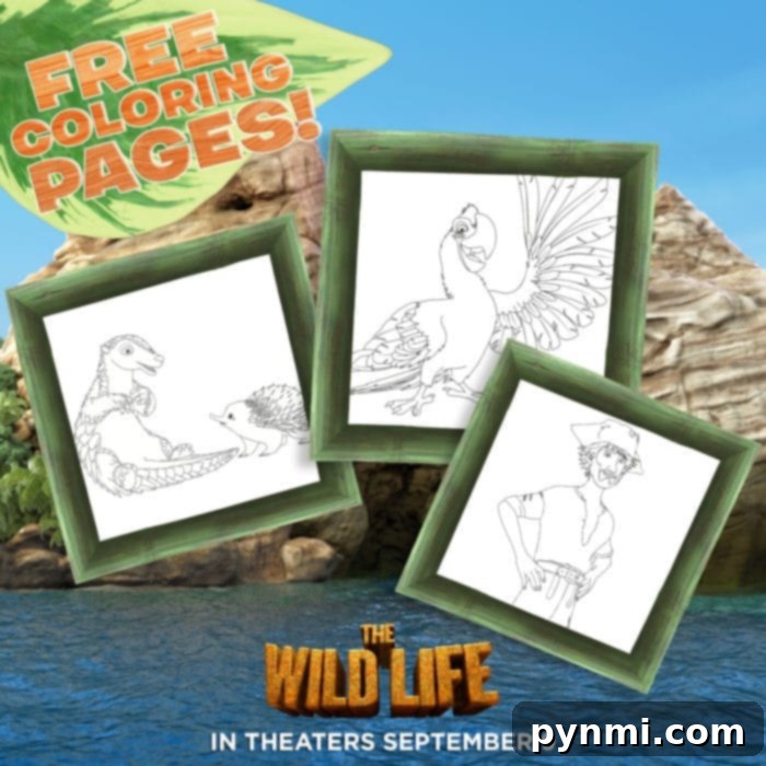 The Wild Life coloring pages for animal lovers