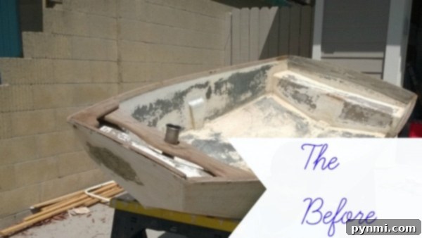 Embrace the joy of repurposing! This old boat, destined for discard, now serves as the foundation for a delightful kids' reading area. Repurposing an old boat for a DIY project