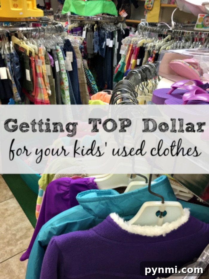 Resale shops for kids are great places to save money and find name brand clothing, helping kids clothes last longer.