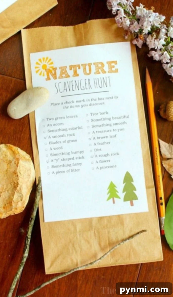 Thrifty Summer Adventures for Little Ones 3 kids on a camping scavenger hunt in nature
