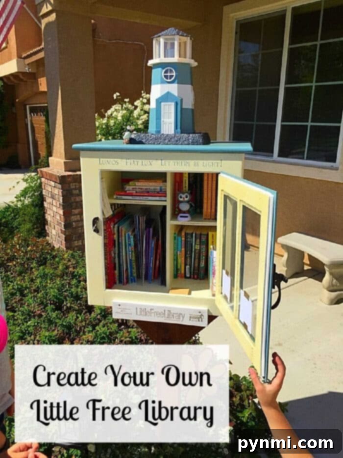 A beautifully decorated Little Free Library with a cow theme, stocked with books ready for exchange.