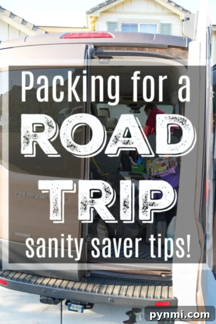 Tips for packing on road trips. #roadtrip Rolling clothes for efficient packing