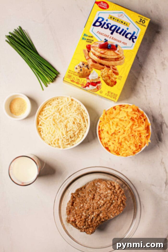 Combine the Bisquick, chives, garlic powder, shredded cheese, milk, and sausage in a bowl to create delectable sausage balls perfect for any occasion. For a quick and easy option, try using a pressure cooker to speed up your cooking time without sacrificing flavor.
