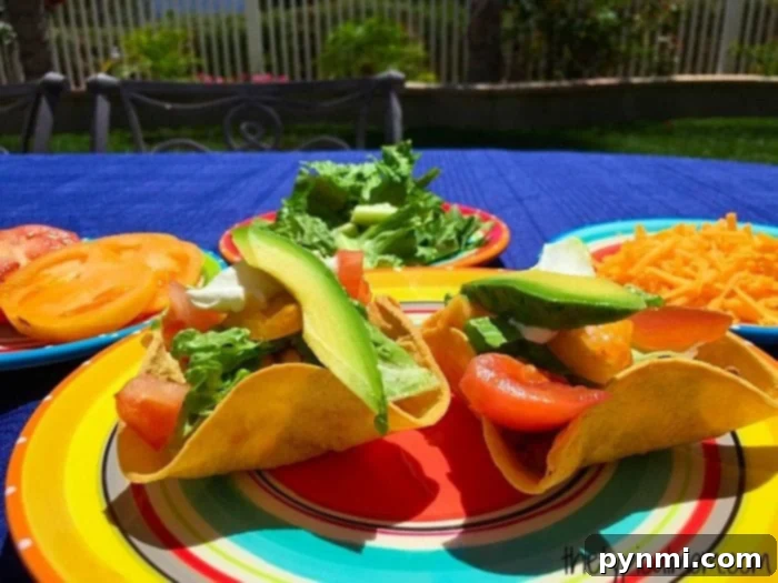 Crispy Taco Salad Bowls: No Mold Required! 6 A vibrant and fully loaded taco salad bowl, illustrating the ease of making these at home without special molds.