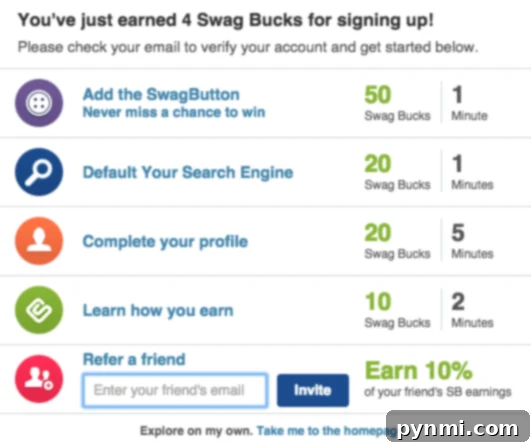 Easy ways to earn Swagbucks points for Disney vacations! Screenshots demonstrating how to earn Swagbucks points for free Disney World tickets.