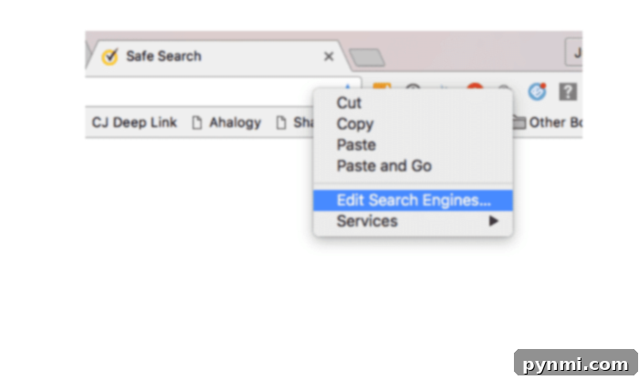 Unlock Free Disney World Trips 2 Screenshot demonstrating how to change your default search engine to Swagbucks.