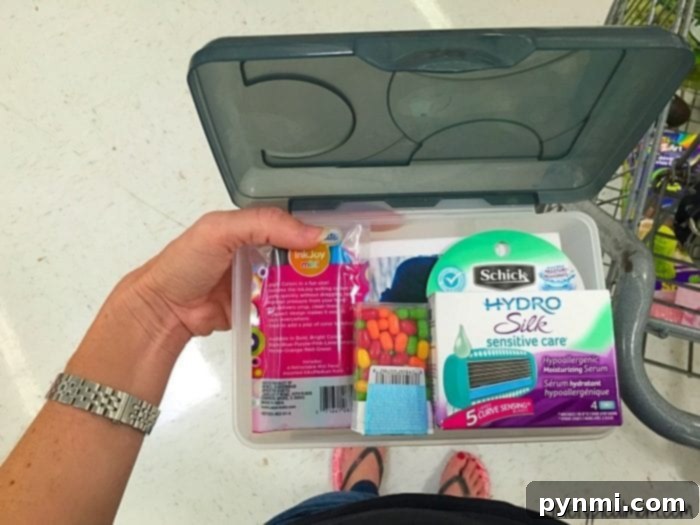 Beyond Basic: Creative Care Package Inspiration 3 Creative college care package using a reusable container