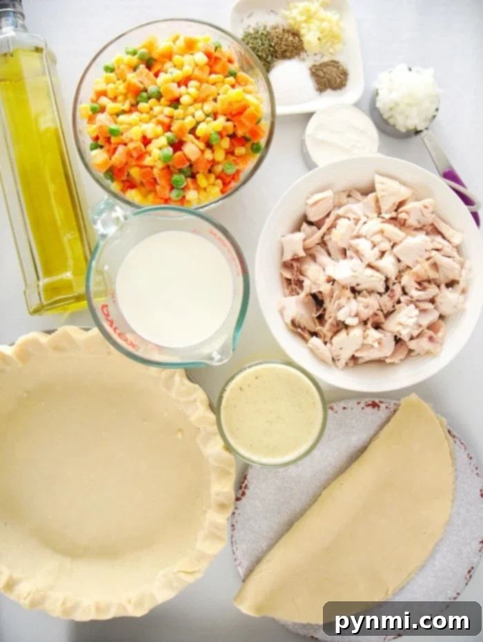 pot pie recipe ingredients