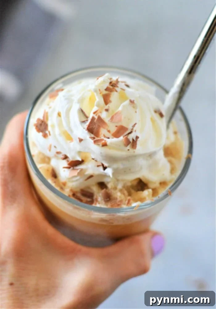 Homemade Pumpkin Spice Frappuccino