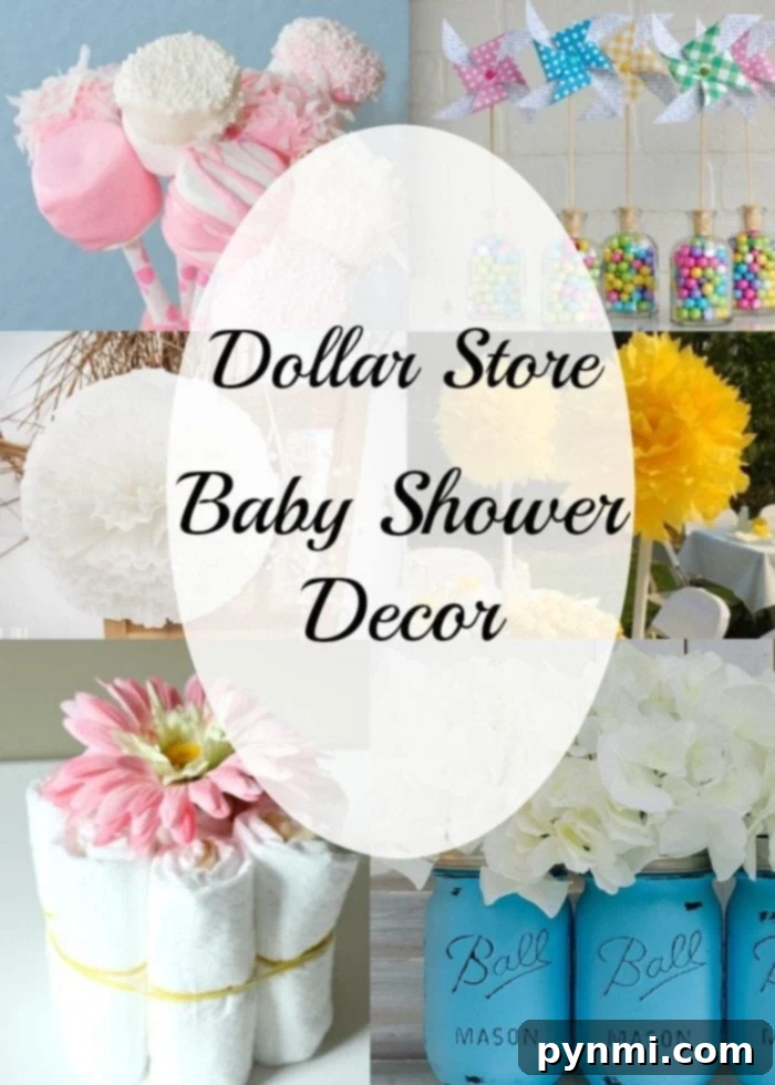Discover easy DIY baby shower decorating ideas that are cheap, adorable, and perfect for any theme or gender. Create beautiful centerpieces and custom party decor using budget-friendly dollar store items, making your celebration look amazing without sparing expense. Easy and affordable DIY baby shower decorating ideas for a boy or girl, using dollar store items to create stunning party centerpieces and customized decor without overspending.