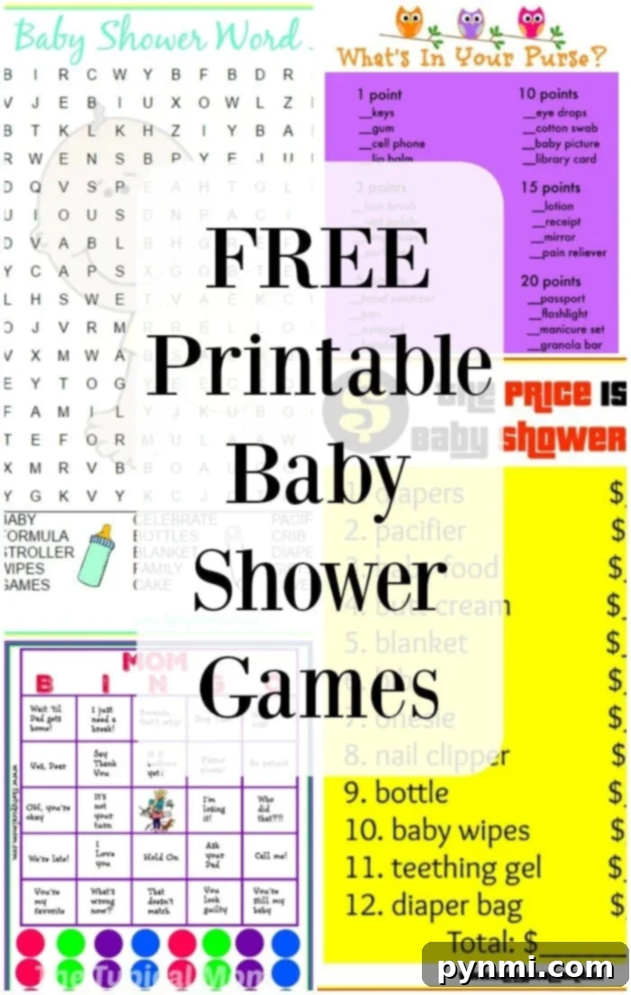 Discover a variety of free printable baby shower games that are fun, easy, and can be used as creative decor elements for your celebration! A collection of free printable baby shower games, offering fun and engaging activities for guests, and doubling as attractive decor when displayed.