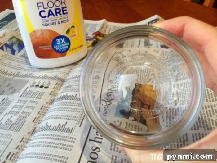 Thrifty Thanksgiving Craft Ideas 5 Coating the inside of a jar for an easy kids' craft