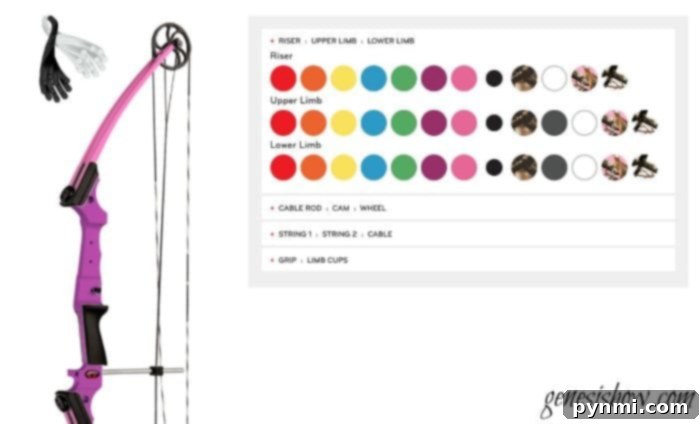 Customize your own archery set at genesisbow.com
