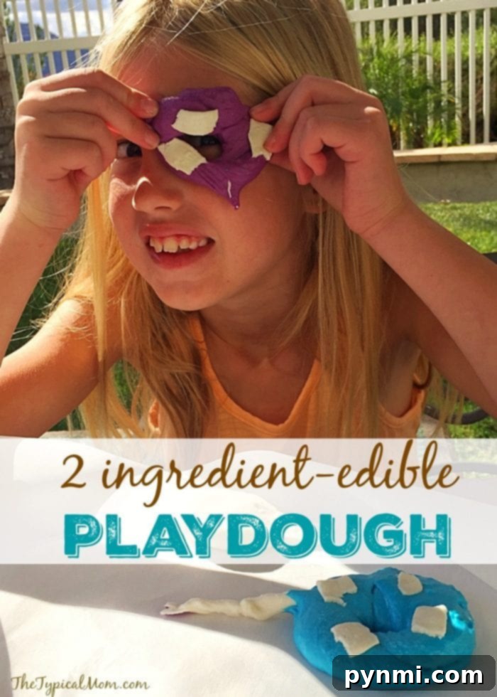 edible playdough recipe - homemade food art for children
