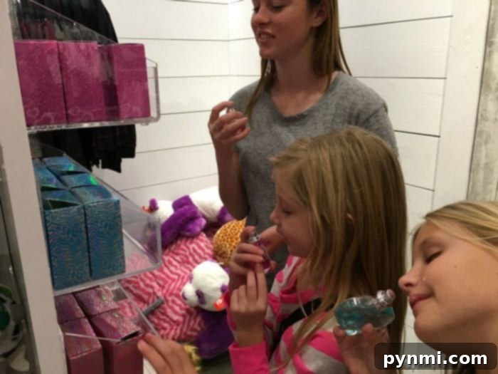 Justice: An array of colorful accessories and small gifts perfect for girls.