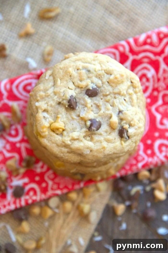 The Everything Cookie 6 Close-up of Chewy Chocolate Chip Kitchen Sink Cookies