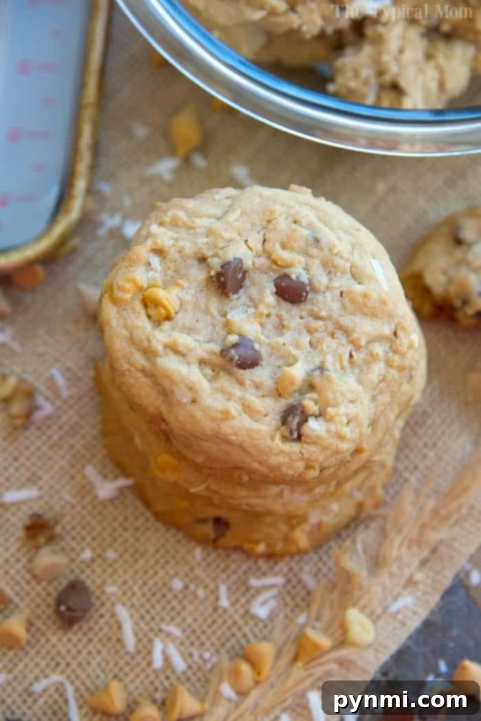 The Everything Cookie 7 Batch of Soft Kitchen Sink Cookies with Coconut and Pretzels
