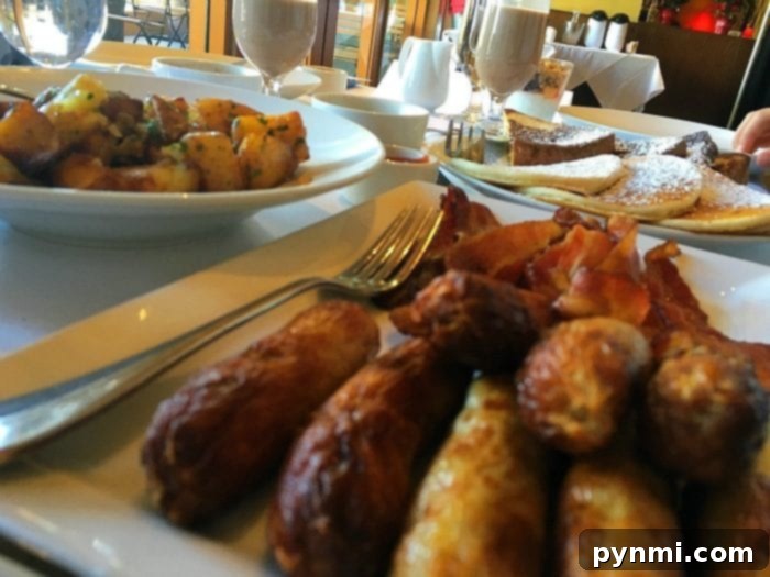 Downtown Disney's Enchanted Santa Breakfast 5 festive breakfast spread at Catal restaurant