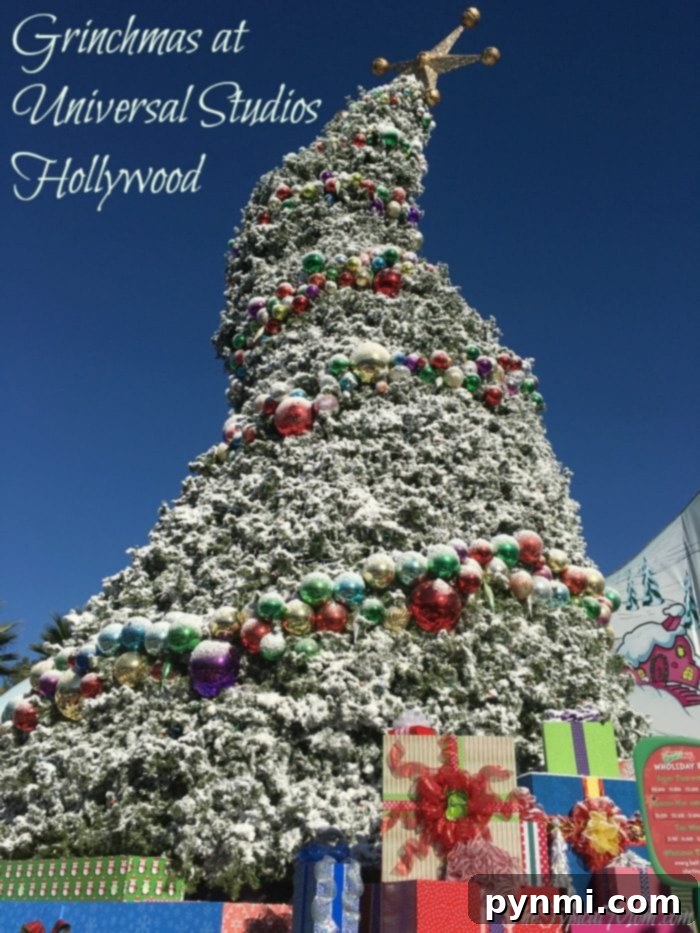 Grinchmas at Universal Studios Hollywood. Universal Studios Hollywood adorned for Grinchmas