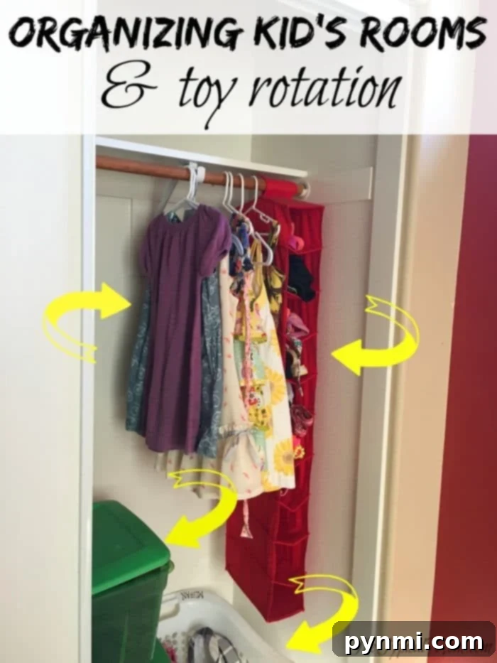How to organize kids rooms and rotate toys a few times a year. Easy thing to do and a great way of organizing kids rooms so they appreciate what they have. Organizing kids rooms