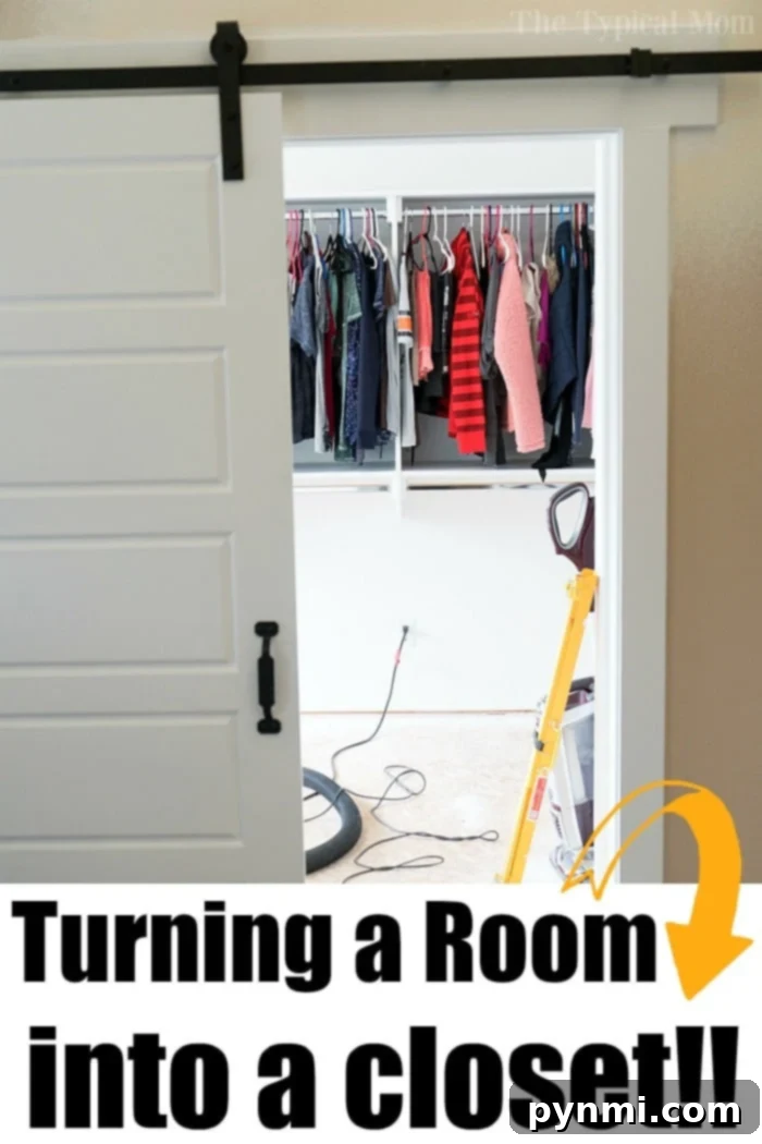 Unlock a Clutter Free Life 3 Turning a Bedroom into a Closet for ultimate storage.