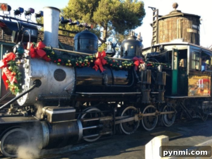 Family enjoying the festive atmosphere at Knott's Berry Farm during the New Year's Eve celebration