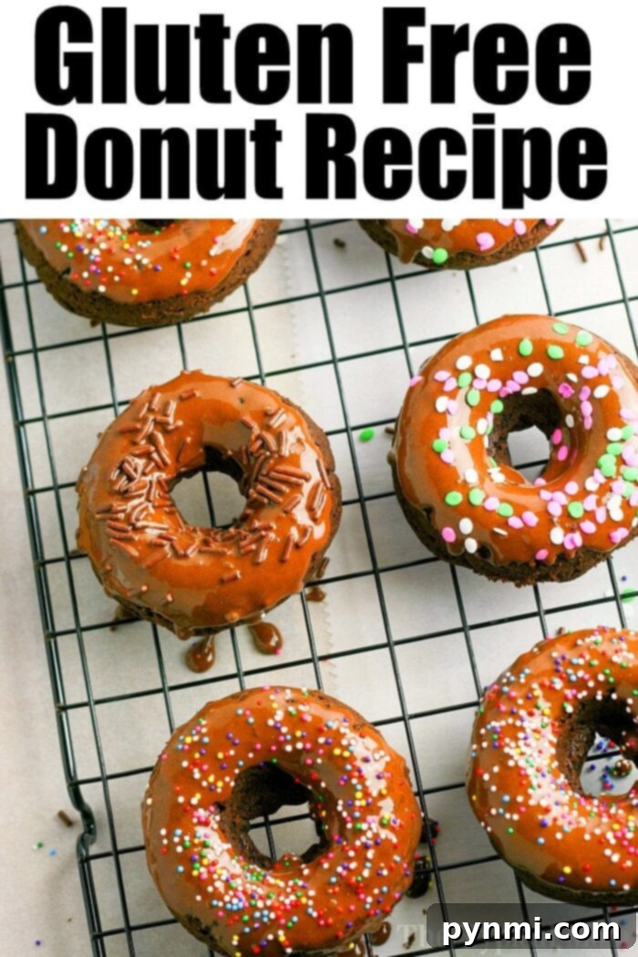 A close-up of a homemade gluten-free baked donut, illustrating its perfect texture and inviting glaze. Gluten-Free Baked Donut Recipe, featuring a perfectly glazed, fluffy donut ready to be enjoyed.