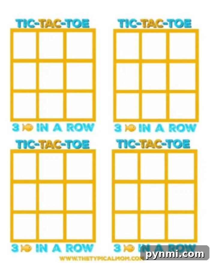 Goldfish crackers games like this fish tic tac toe game using different colors of Goldfish is fun to play! Great treats you can make with your kids as well as a game you can play with cheesy Goldfish crackers they all love! #freeprintable #printable #goldfish #games #tictactoe #game #fish Goldfish Crackers Game in action, close up of players using crackers