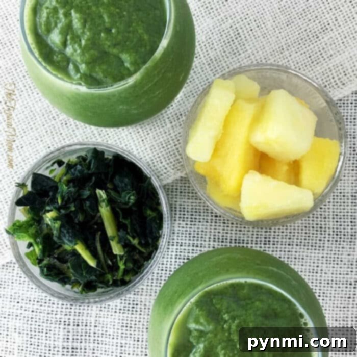 Superfood Green Smoothie: A Refreshing and Healthy Choice Close-up of a vibrant superfood green smoothie in a glass, ready to be enjoyed.